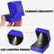 LED Ring Earring Box for Proposal, Wedding, Engagement, Luxury Jewelry Storage Gift Box with LED Light, Jewelry Display Box (Blue)